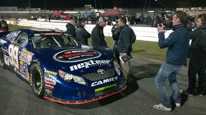 Anthony Kumpen voor de start van de race